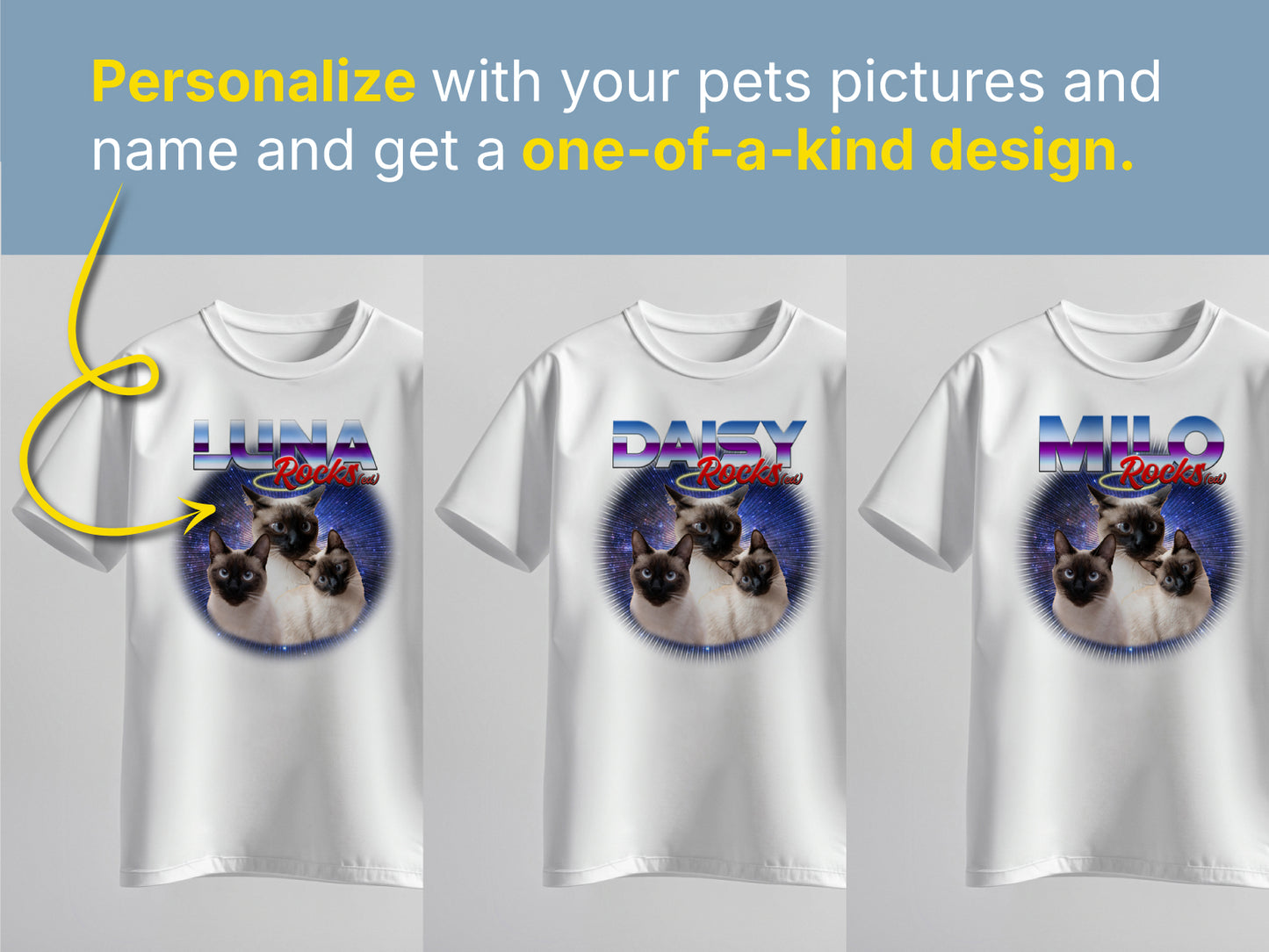 Custom Pet Portrait T-Shirt