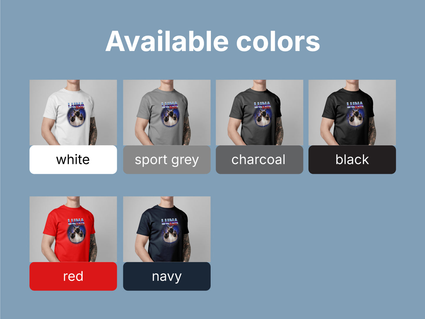 Custom Pet Portrait T-Shirt