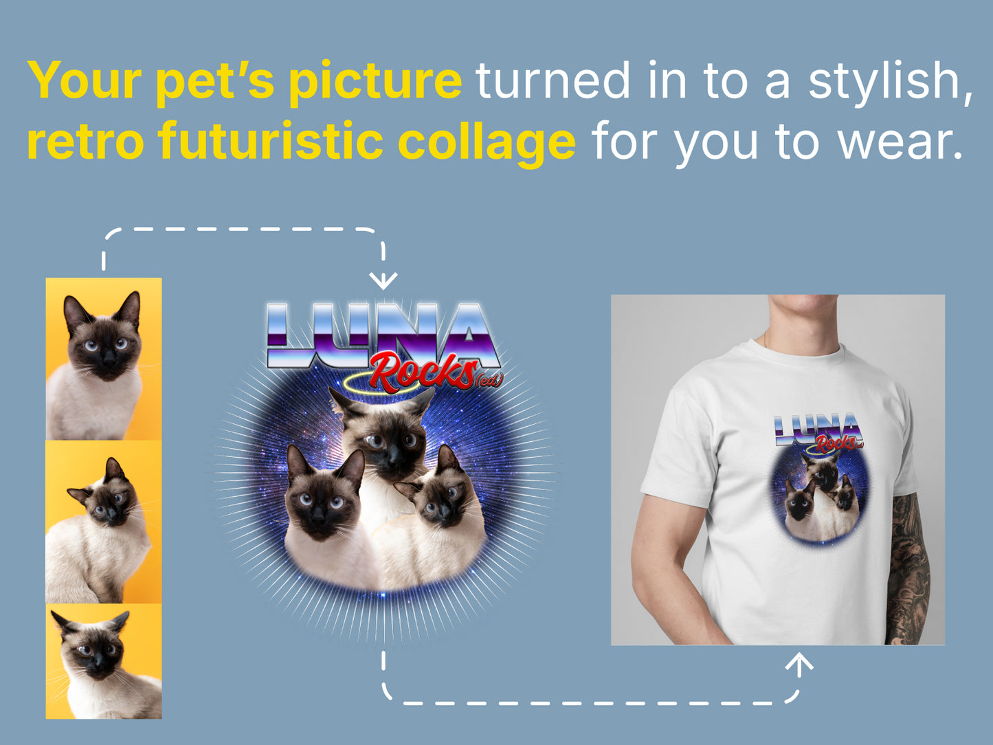 Custom Pet Portrait T-Shirt